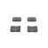 Brake Pad Set, disc brake BP635 Bosch