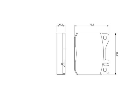 Brake Pad Set, disc brake BP635 Bosch, Image 5