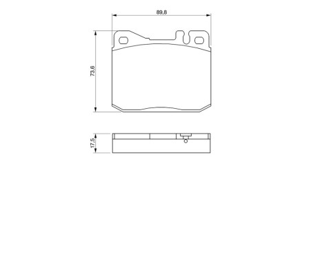 Brake Pad Set, disc brake BP635 Bosch, Image 6