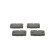 Brake Pad Set, disc brake BP662 Bosch, Thumbnail 6