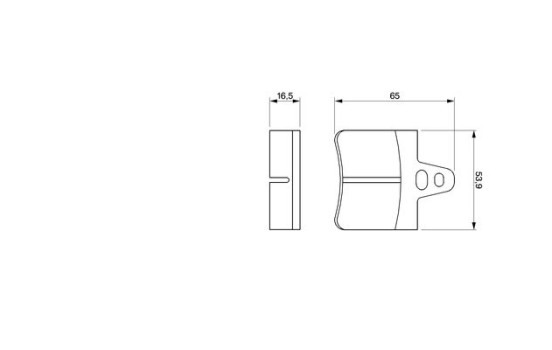 Brake Pad Set, disc brake BP669 Bosch, Image 5