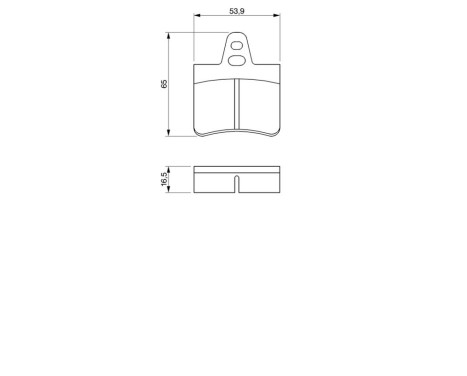 Brake Pad Set, disc brake BP669 Bosch, Image 6