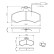Brake Pad Set, disc brake BP708 Bosch, Thumbnail 6