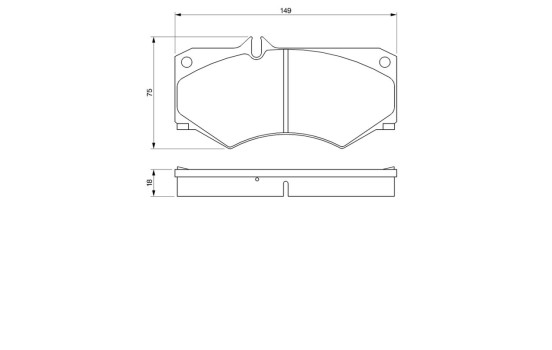 Brake Pad Set, disc brake BP715 Bosch, Image 6