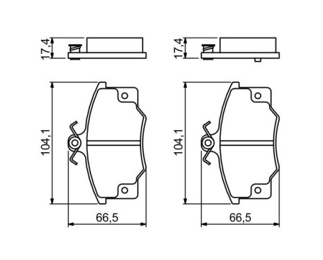 Brake Pad Set, disc brake BP720 Bosch, Image 7