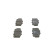 Brake Pad Set, disc brake BP724 Bosch, Thumbnail 4