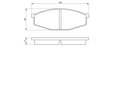 Brake Pad Set, disc brake BP730 Bosch, Image 6