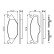 Brake Pad Set, disc brake BP736 Bosch, Thumbnail 5