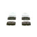 Brake Pad Set, disc brake BP747 Bosch, Thumbnail 4