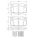 Brake Pad Set, disc brake BP747 Bosch, Thumbnail 7