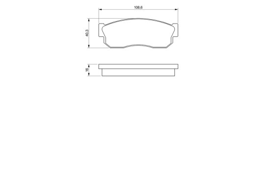Brake Pad Set, disc brake BP753 Bosch, Image 6