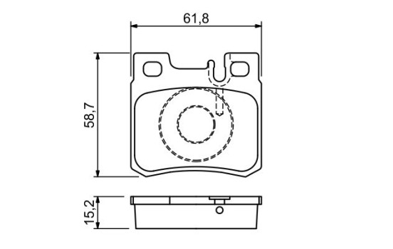 Brake Pad Set, disc brake BP764 Bosch, Image 5