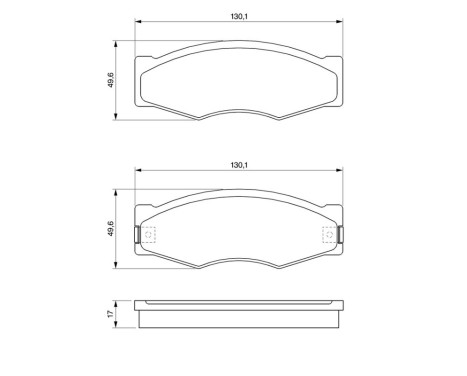 Brake Pad Set, disc brake BP776 Bosch, Image 6