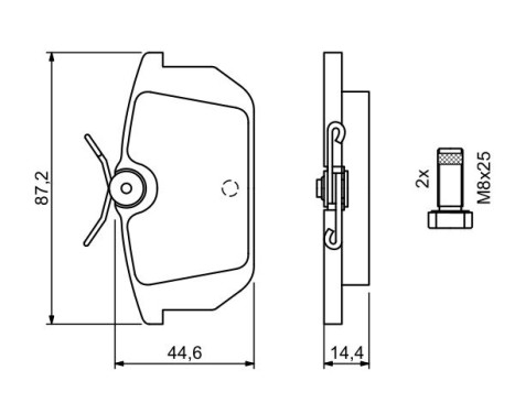 Brake Pad Set, disc brake BP777 Bosch, Image 5