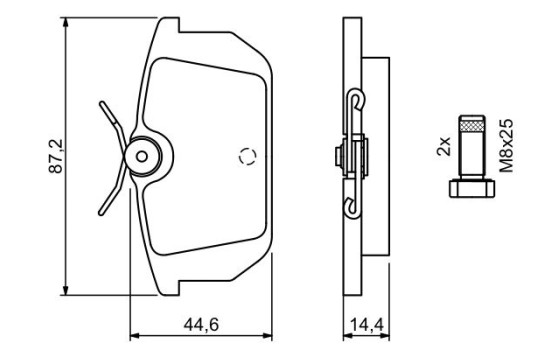 Brake Pad Set, disc brake BP777 Bosch, Image 5