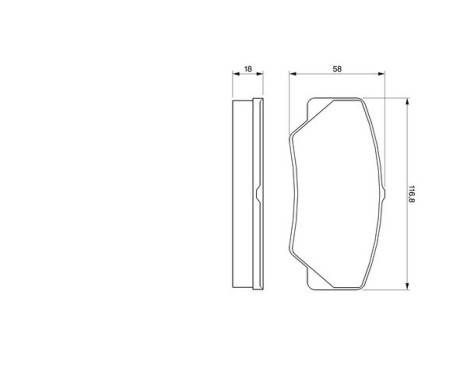 Brake Pad Set, disc brake BP782 Bosch, Image 7