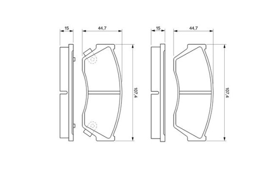 Brake Pad Set, disc brake BP794 Bosch, Image 6