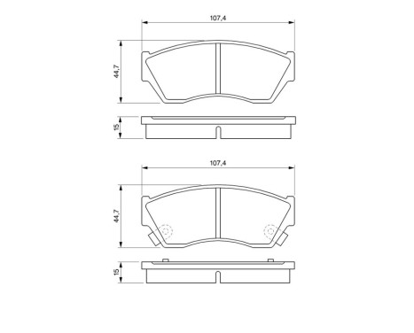 Brake Pad Set, disc brake BP794 Bosch, Image 7