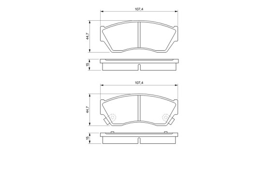 Brake Pad Set, disc brake BP794 Bosch, Image 7