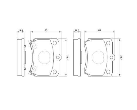 Brake Pad Set, disc brake BP799 Bosch, Image 5