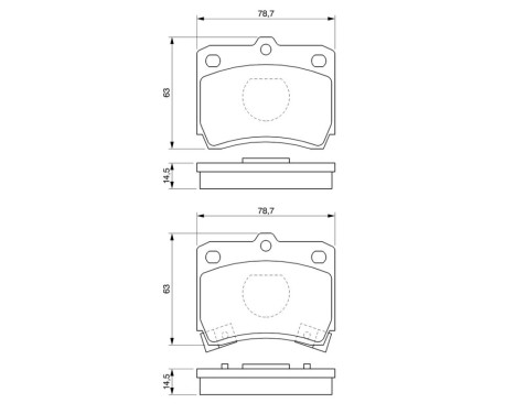 Brake Pad Set, disc brake BP799 Bosch, Image 6