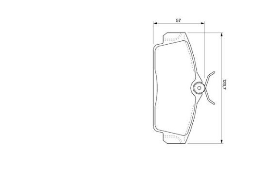 Brake Pad Set, disc brake BP922 Bosch