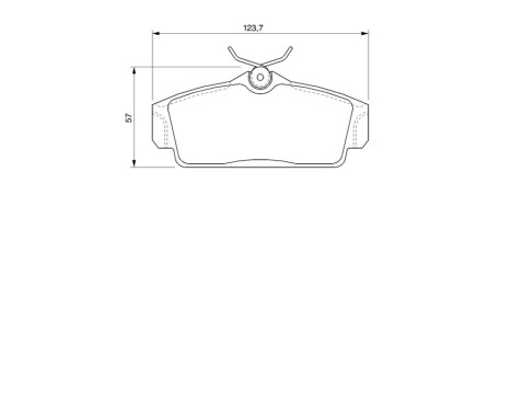 Brake Pad Set, disc brake BP922 Bosch, Image 6