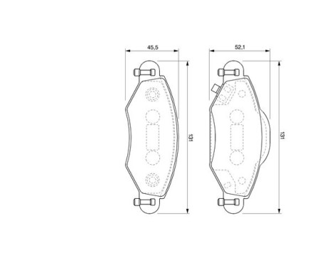 Brake Pad Set, disc brake BP929 Bosch, Image 5