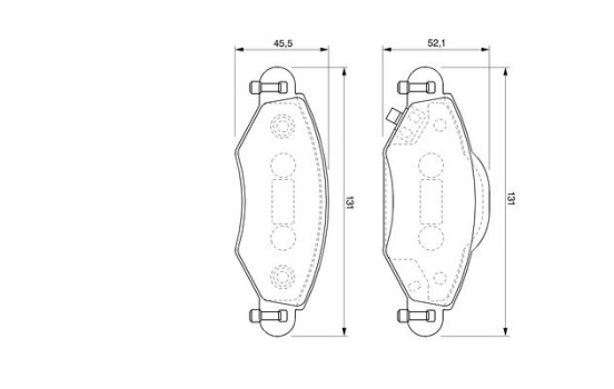 Brake Pad Set, disc brake BP929 Bosch, Image 5