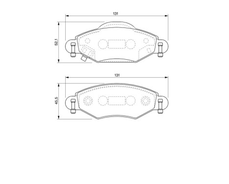 Brake Pad Set, disc brake BP929 Bosch, Image 6