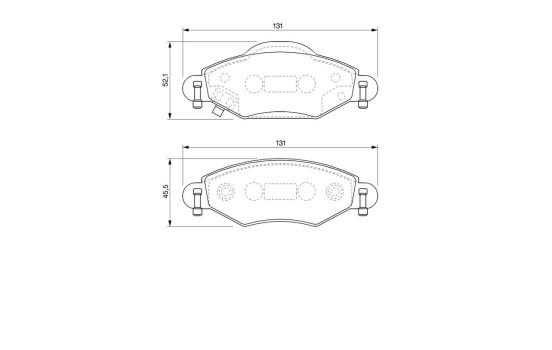 Brake Pad Set, disc brake BP929 Bosch, Image 6