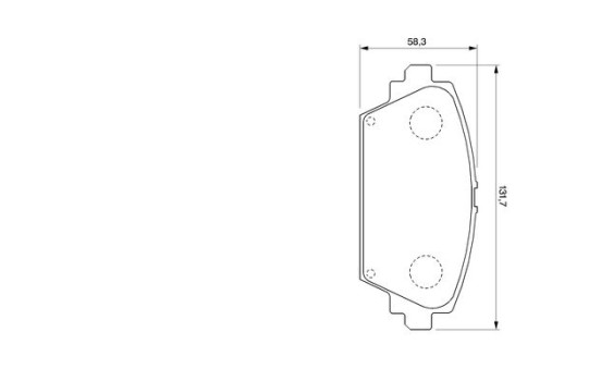 Brake Pad Set, disc brake BP932 Bosch, Image 5