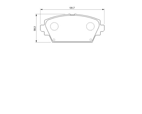 Brake Pad Set, disc brake BP932 Bosch, Image 6