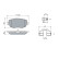 Brake Pad Set, disc brake BP933 Bosch, Thumbnail 5