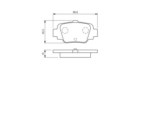 Brake Pad Set, disc brake BP941 Bosch, Image 6