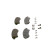 Brake Pad Set, disc brake BP942 Bosch, Thumbnail 4