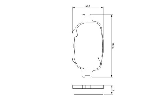 Brake Pad Set, disc brake BP946 Bosch, Image 5