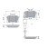 Brake Pad Set, disc brake BP951 Bosch, Thumbnail 7