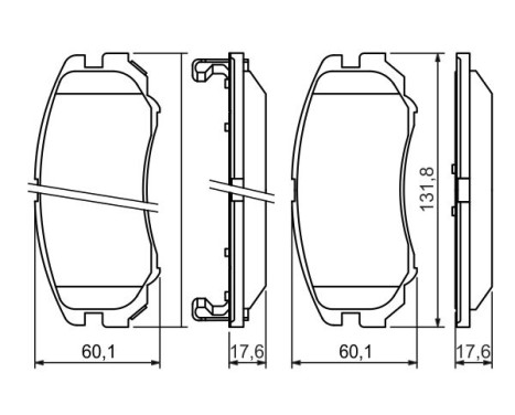 Brake Pad Set, disc brake BP953 Bosch, Image 5