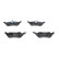 Brake Pad Set, disc brake BP954 Bosch, Thumbnail 6