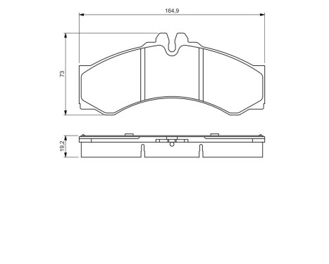 Brake Pad Set, disc brake BP971 Bosch, Image 6