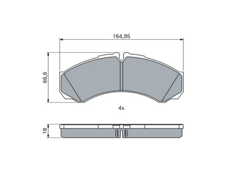 Brake Pad Set, disc brake BP972 Bosch, Image 5