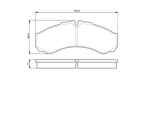 Brake Pad Set, disc brake BP972 Bosch, Image 6