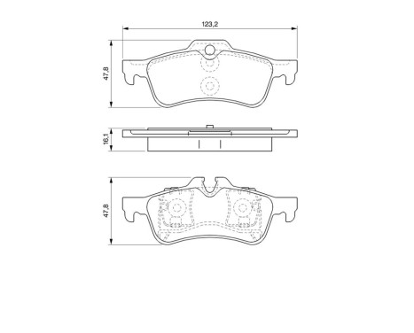 Brake Pad Set, disc brake BP973 Bosch, Image 6