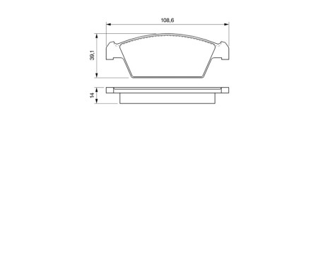 Brake Pad Set, disc brake BP976 Bosch, Image 6