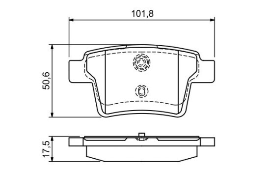 Brake Pad Set, disc brake BP986 Bosch