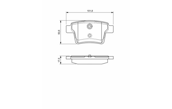 Brake Pad Set, disc brake BP986 Bosch, Image 6