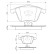 Brake Pad Set, disc brake BP987 Bosch, Thumbnail 6