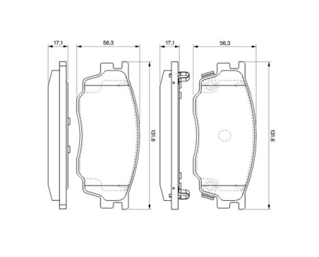 Brake Pad Set, disc brake BP988 Bosch, Image 5