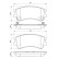Brake Pad Set, disc brake BP989 Bosch, Thumbnail 6
